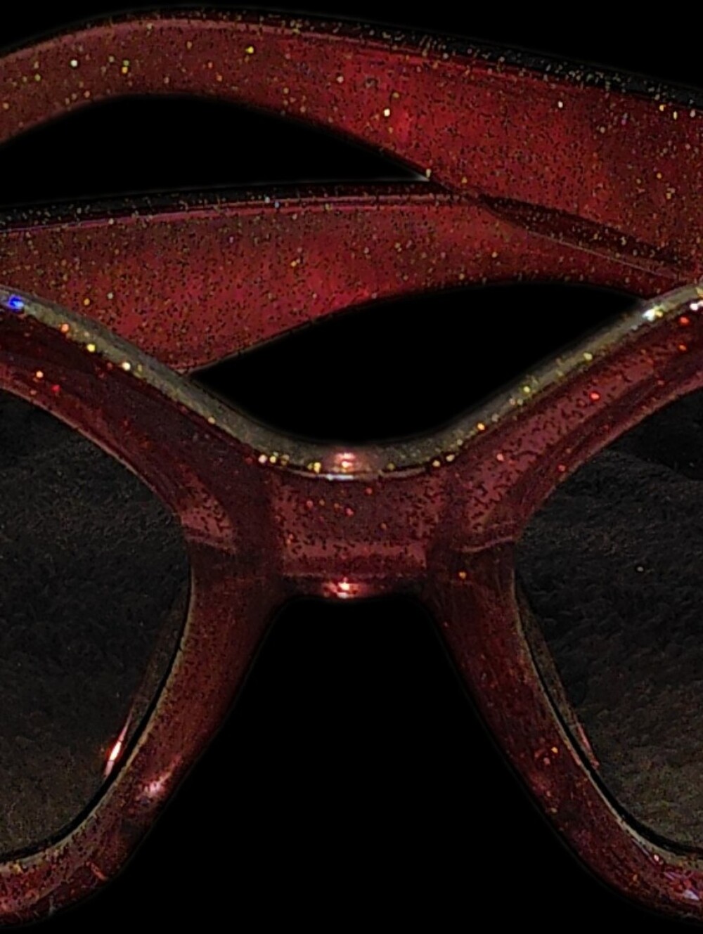 Kurt GEIGER Glitter Pink Octagonal Sparkle Women’s Sunglasses +Case+ Cloth/NWT - Picture 11 of 11
